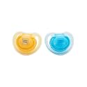 Mee Mee Baby Pacifier (Soft Nipple, Blue/Yellow)