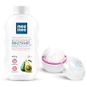 Mee Mee Baby Powder (Fresh Feel - 500 g (Single Pack)) & Mee Mee Powder Puff (Premium, Pink)
