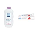 Mee Mee Baby Powder (Fresh Feel - 500 g (Single Pack)) &amp; Mee Mee Fluoride-Free Toothpaste, Strawberry, 70g