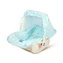 Mee Mee Cozy Carry &amp; Rocking Chair 4 in 1 Multi-Purpose | Adjustable Handle, Carry Cot With 3 Point Safety Lap Belt, Cushioned, Washable, Canopy Protection, 0 to 1.5 Years, Capacity 13 Kg (Light Blue)