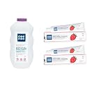 Mee Mee Fresh Feel Baby Powder, 500g &amp; Fluoride-Free Toothpaste, Strawberry, 70g (Pack of 2) Combo