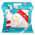 Mee Mee New Born Baby Gift Set | Soft Cotton Clothing Essentials for Infants/Baby Girls, Boys | Baby Shower Clothing Hamper (4 Pieces, Red)| Ideal Gift for New Born Baby
