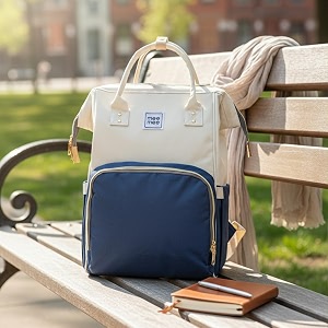 mee mee grace tote diaper bag backpack for moms amp dads 20l large capacity with 14 pockets insulated bottle holders flap tissue dispenser water-resistant oxford fabric
