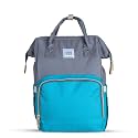 Mee Mee Grace Tote Diaper Bag Backpack for Moms &amp; Dads, 20L Large Capacity with 14 Pockets, Insulated Bottle Holders, Flap Tissue Dispenser, Water-Resistant Oxford Fabric.