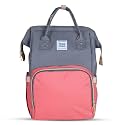 Mee Mee Grace Tote Diaper Bag Backpack for Moms &amp; Dads, 20L Large Capacity with 14 Pockets, Insulated Bottle Holders, Flap Tissue Dispenser, Water-Resistant Oxford Fabric.