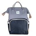 Mee Mee Grace Tote Diaper Bag Backpack for Moms &amp; Dads, 20L Large Capacity with 14 Pockets, Insulated Bottle Holders, Flap Tissue Dispenser, Water-Resistant Oxford Fabric.