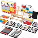 MEEDEN Acrylic Paint Set, 100 Colors Acrylic Paint Tubes, 125-Piece Acrylic Painting Kits with Wood Table Top Easel, Art Supplies for Kids Adults Beginner