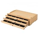 MEEDEN Artist Storage Supply Box: 3-Tier Art Box with Removable Dividers