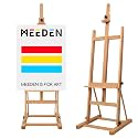 MEEDEN Classic Art Easel for Painting: Solid Beech Wood H‑Frame Easel