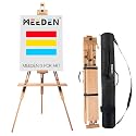 MEEDEN Portable Tripod Easel for Painting: Solid Beech Wood Art Easel