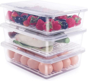 meelana Plastic Fridge Container - 2500 ml