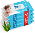 MeeMee Soft Cleansing Baby Wet Wipes with Lid 72pcs (pack of 4)