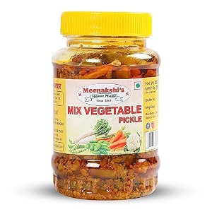 meenakshi39s home made mix sabzi vegetable achar  a medley of flavors  100 natural no preservatives fresh pickles made with mother39s love  250g