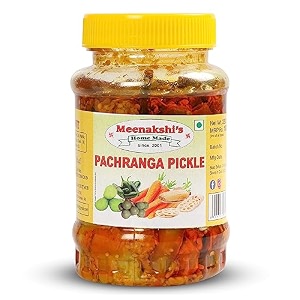 meenakshi39s home made pachranga achar  a burst of colors and flavors  100 natural no preservatives fresh pickles made with mother39s love  250g