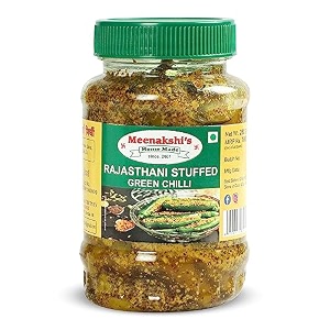 meenakshi39s home made rajasthani bharwa hari mirch achar  fiery delight with hot green chillies  100 natural no preservatives fresh pickles made with mother39s love  250g bharwa hari mirch achar