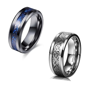 MEENAZ Stainless Steel Stylish dragon celtic proposal