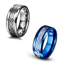 MEENAZ Stainless Steel Stylish dragon celtic proposal
