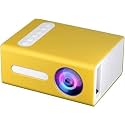 Meer T300 LED Projector Mini Portable Projection Device with Short-Focus Optical Len TFT LCD Display 320 * 240 Resolution (Color-Yellow)