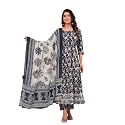 MEERA FAB Women39s Cotton Printed Anarkali Kurta