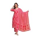 MEERA FAB Women39s Cotton Blend Straight Printed