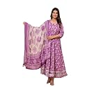 MEERA FAB Women39s Cotton Printed Anarkali Kurta