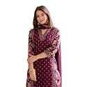 MEERA FAB Women39s Cotton Blend Straight Printed