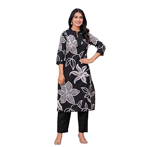 MEERA FAB Womens Pure Cotton Printed Ethnic