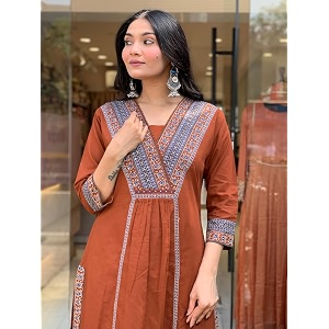 MEERA FAB Women Floral Printed Pure Cotton