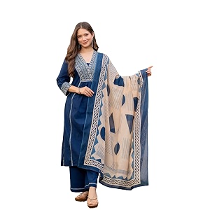 MEERA FAB Women Floral Printed Pure Cotton