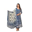 MEERA FAB Women39s Cotton Printed Anarkali Kurta