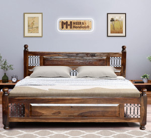 meera handicraft bed solid sheesham wood in king size delivery condition - diydo-it-yourself solid wood king bed 2159 cm x 18796 cm 708 ft x 617 ft