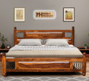 Meera Handicraft bed solid sheesham wood in Queen size Delivery Condition - DIY(Do-It-Yourself)) Solid Wood Queen Bed, 215.9 cm x 157.48 cm (7.08 ft x 5.17 ft)