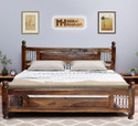Meera Handicraft bed solid sheesham wood in king size Delivery Condition - DIY(Do-It-Yourself)) Solid Wood King Bed, 215.9 cm x 187.96 cm (7.08 ft x 6.17 ft)