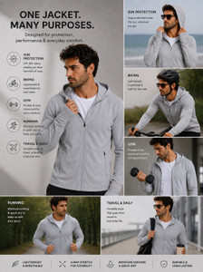 Meerza Full Sleeve Solid Men Jacket
