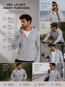 Meerza Full Sleeve Solid Men Jacket