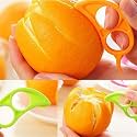 MeeTo Plastic Orange Peeler Mouse Shaped/Lemon Citrus Fruit Skin Remover - Multicolor (Pack of 1)