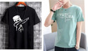 Meetri Graphic Print Men Round Neck Black