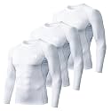 MEETYOO Men's Compression Long Sleeve Shirt Moisture Wicking for Gym