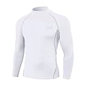 MEETYOO Men's Compression Long Sleeve Shirt Moisture Wicking for Gym