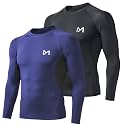 MEETYOO Men's Compression Long Sleeve Shirt Moisture Wicking for Gym