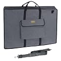 MeetYr Life Premium Art Portfolio Bag - Padded Triple Protection, Waterproof Protection with Shoulder Strap Durable and Portable - For Artwork, Posters, Sketches and Paintings（48"x36"）