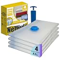 Mega Jumbo XXL Vacuum Seal Space Saver Storage Bags with Pump 4 Pack