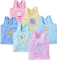 Mega Style Vest For Baby Boys & Baby Girls Pure Cotton (Multicolor, Pack of 6)