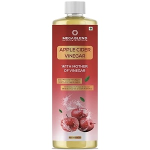 apple cider vinegar with mother vinegar  measuring cap  cold pressed himalayan gold amp red apple juice for men and women 500ml pack of 1