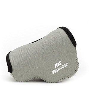 megagear mg735 panasonic lumix ultra light neoprene camera case - gray