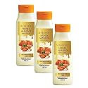 Meghdoot Honey Almond Body Lotion Deep Moisture Care, Ayurvedic Hydrating Lotion for Soft and Glowing Skin, 200ml Each (Pack of 3)
