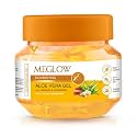 Meglow Nourishing Aloe Vera Gel with Kesar Chandan | Pure Aloe Vera, Kesar Chandan Gel | Organic Aloe Vera Gel for Face | Ayurvedic Formula for Skin Nourishment 100g
