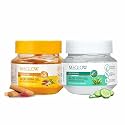 Meglow Summer Skin Care Combo – Transparent + Kesar Chandan Aloe vera Gel for Face, Body &amp; Hair Care | Deep Hydration, Ayurvedic Blend | Vegan, Paraben-Free | Skin &amp; Hair Nourishment | 100gm X 2