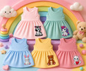 MEGNAM Baby Girls Above Knee Casual Dress