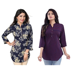 Meher Impex Women Girls Crepe Top Tunic